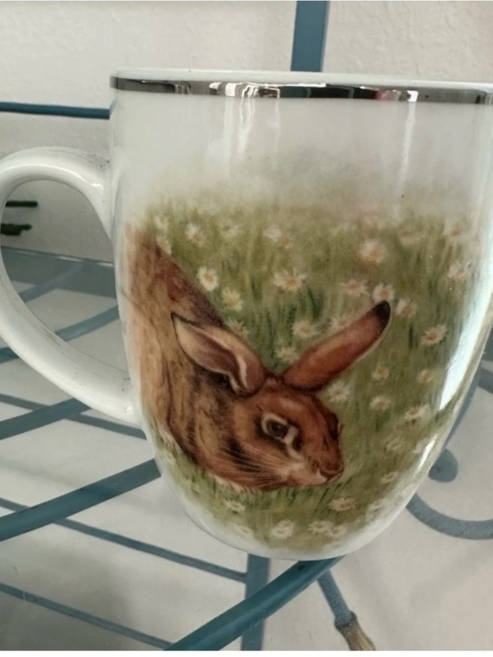 Pottery Barn Easter Spring Floral Coffee Mugs cottagecore shabby chic